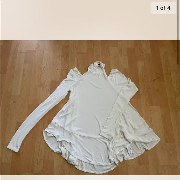 FREE PEPOLE downtown girl white tunic size XS blouse - Picture 3 of 4